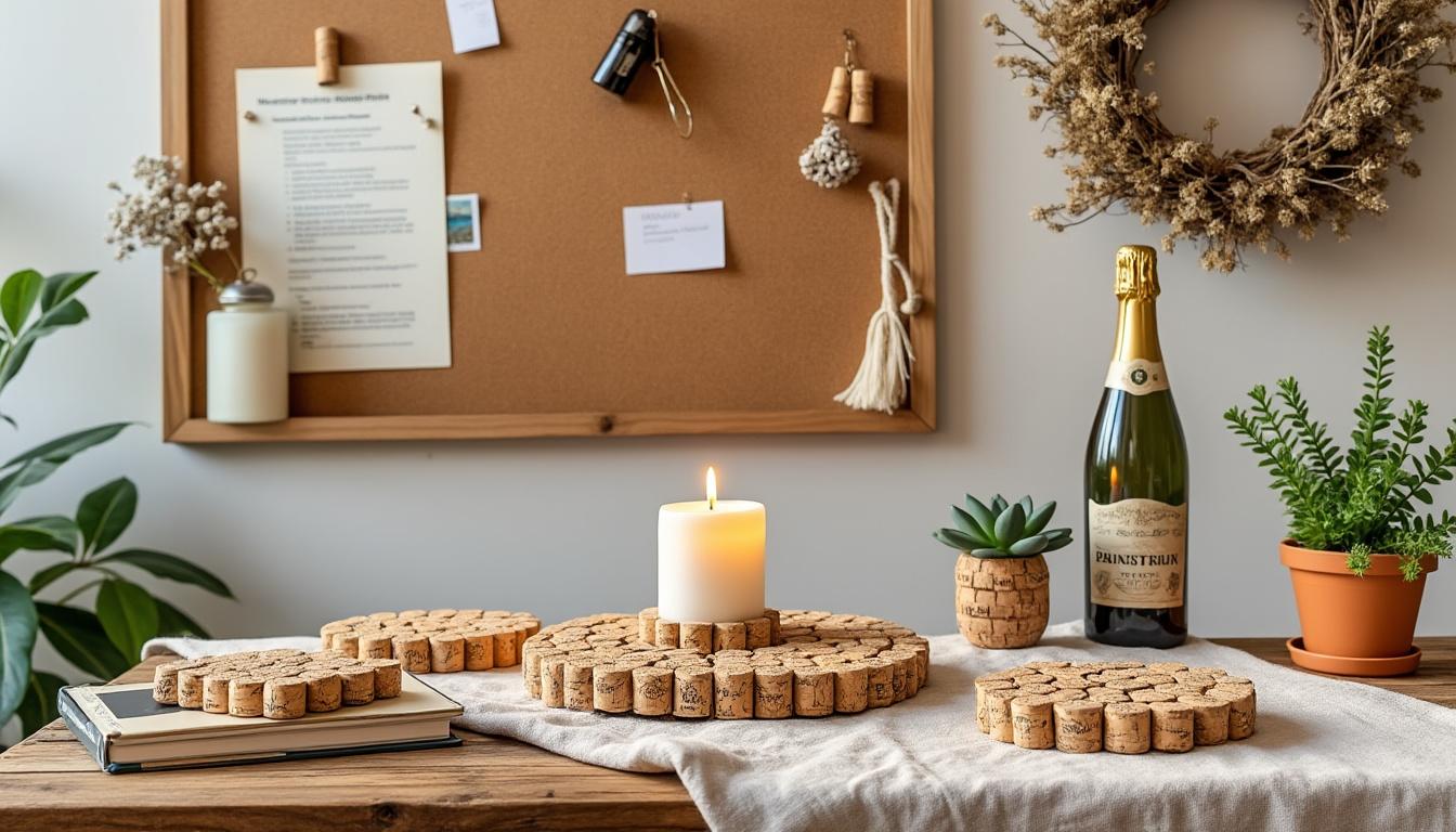 découvrez 7 idées créatives et originales pour réutiliser vos bouchons de champagne en décoration. transformez ces petits éléments en accessoires uniques qui apporteront une touche festive à votre intérieur, tout en alliant style et écologie. parfait pour les amateurs de diy et de décoration durable !