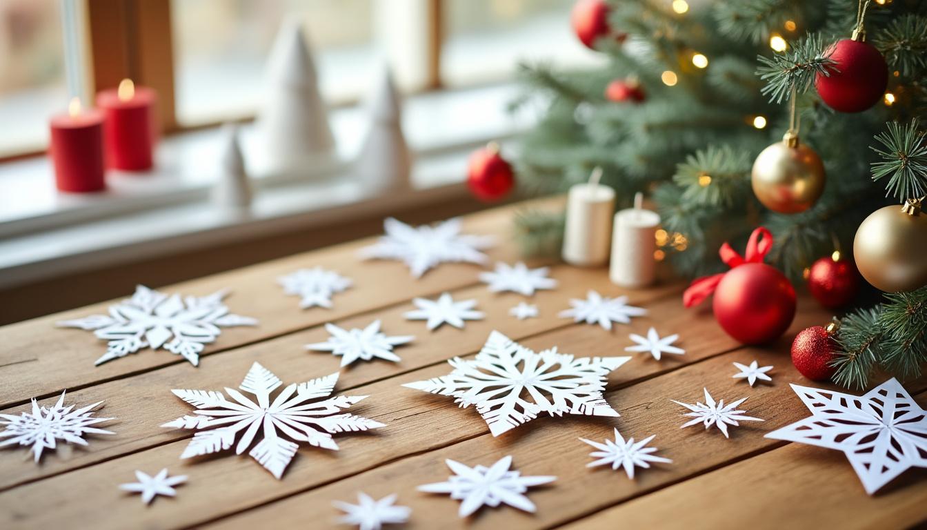 découvrez notre tutoriel pas à pas pour fabriquer une décoration de noël en papier à la fois simple et élégante. idéal pour embellir votre intérieur pendant les fêtes, cette création apportera une touche festive à votre décor tout en étant facile à réaliser. parfait pour les familles et les amateurs de diy.