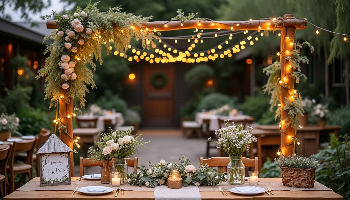 découvrez nos astuces et idées ingénieuses pour réaliser une décoration de mariage à petit budget qui ne manquera pas d'impressionner vos invités. transformez votre journée spéciale en un événement inoubliable tout en maîtrisant votre budget.