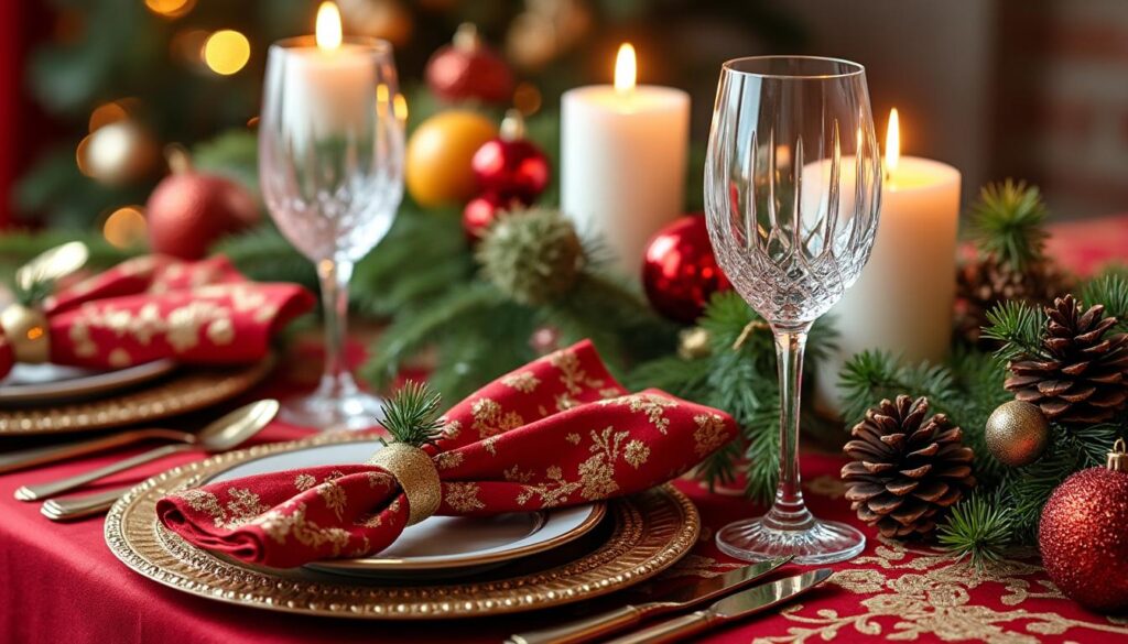 découvrez des idées inspirantes pour une décoration de table festive à noël, mettant en avant des serviettes pliées créatives qui ajouteront une touche d'élégance et de magie à vos repas de fête.
